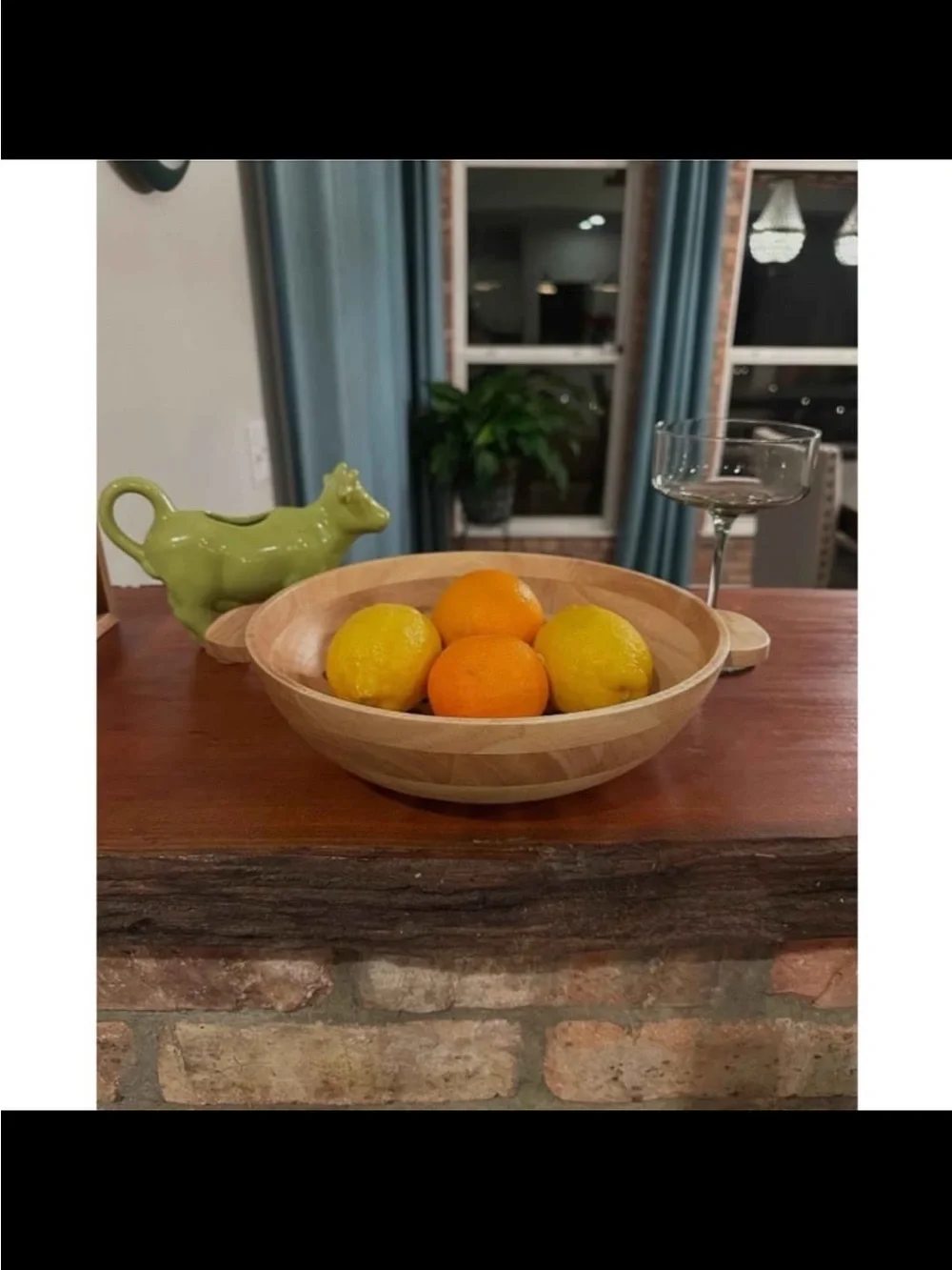 42oz Wooden Harvest Bowl Natural - Hearth & Hand™ with Magnolia